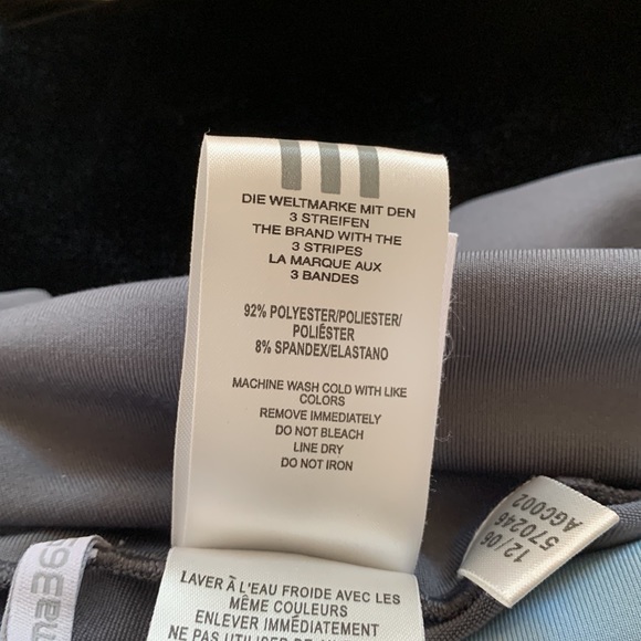 Adidas Workout Grey High Waisted Shorts. Size Medium. - Picture 8 of 9